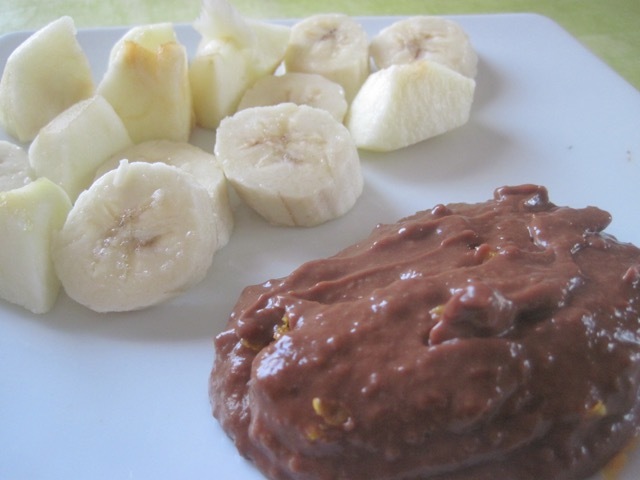 assiette de fruits choco à l'orange